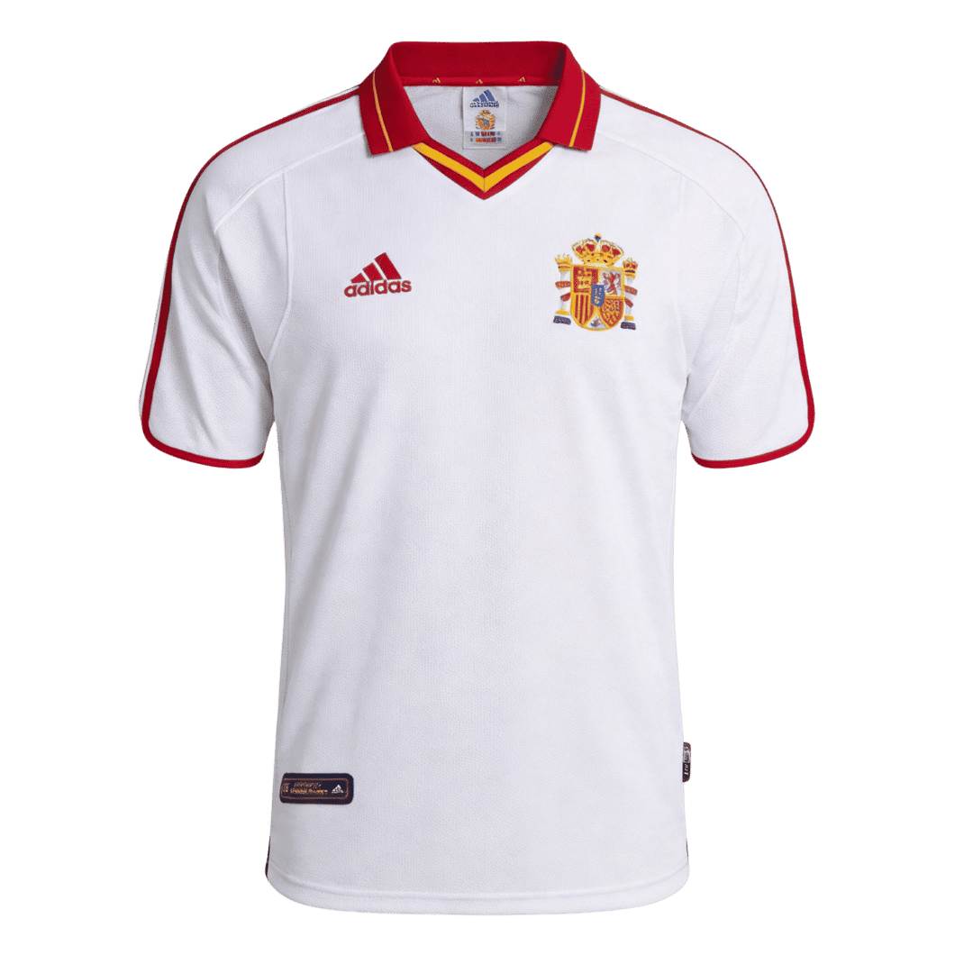 Spain 2000 Retro Jersey Away Euro Cup Soccer Shirt - bestsoccerstore