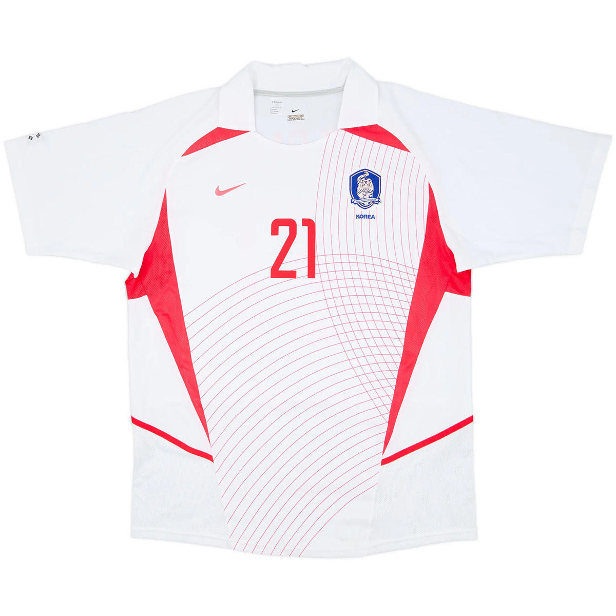 S Park #21 South Korea Retro Jersey Away Soccer Shirt World Cup 2002 - bestsoccerstore