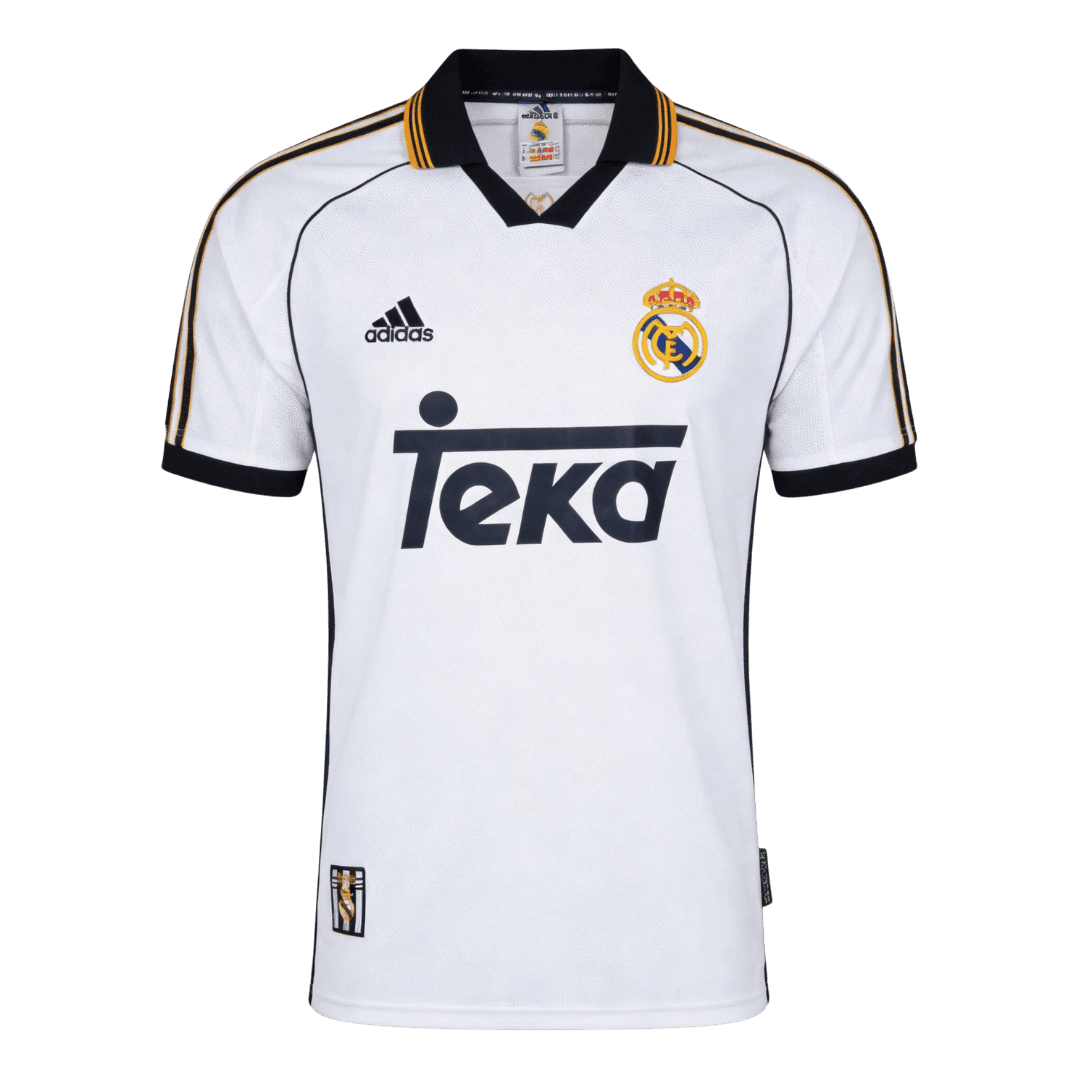 Real Madrid 2000/01 Retro Jersey Home Soccer Shirt - bestsoccerstore