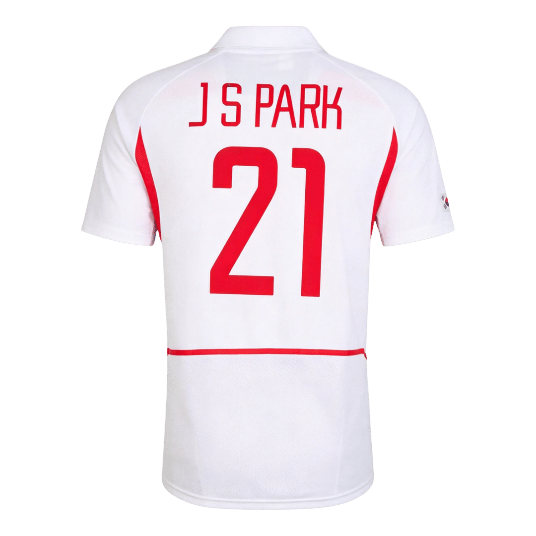 S Park #21 South Korea Retro Jersey Away Soccer Shirt World Cup 2002 - bestsoccerstore