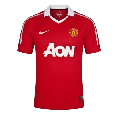 Manchester United 2010/11 Retro Jersey Home Soccer Shirt - bestsoccerstore