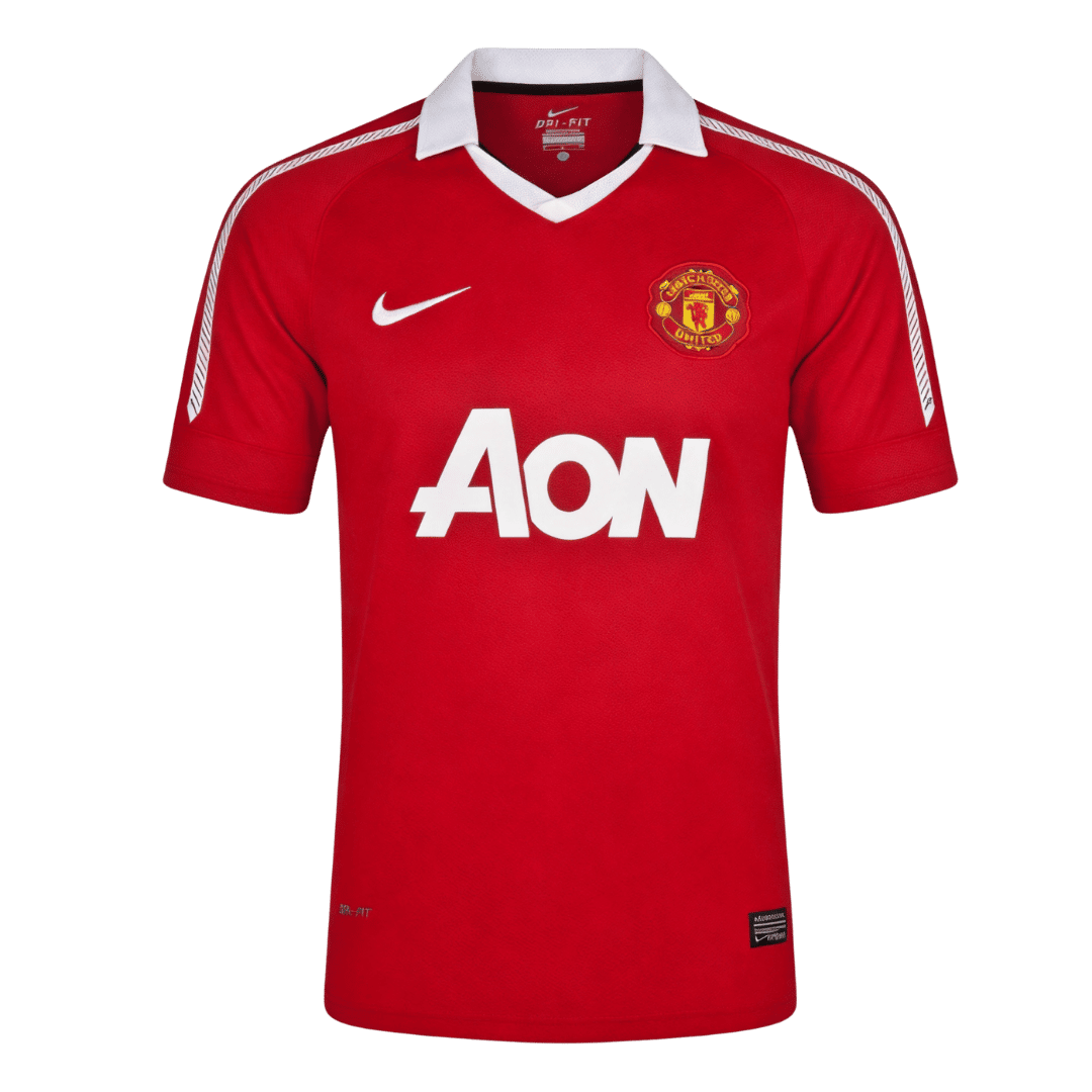 Manchester United 2010/11 Retro Jersey Home Soccer Shirt - bestsoccerstore