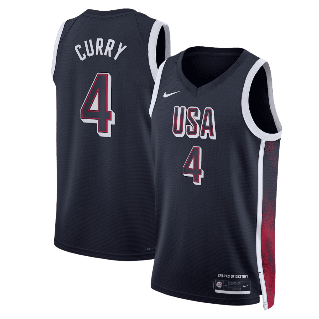 Stephen Curry #4 USA Swingman Navy NBA Jersey - bestsoccerstore