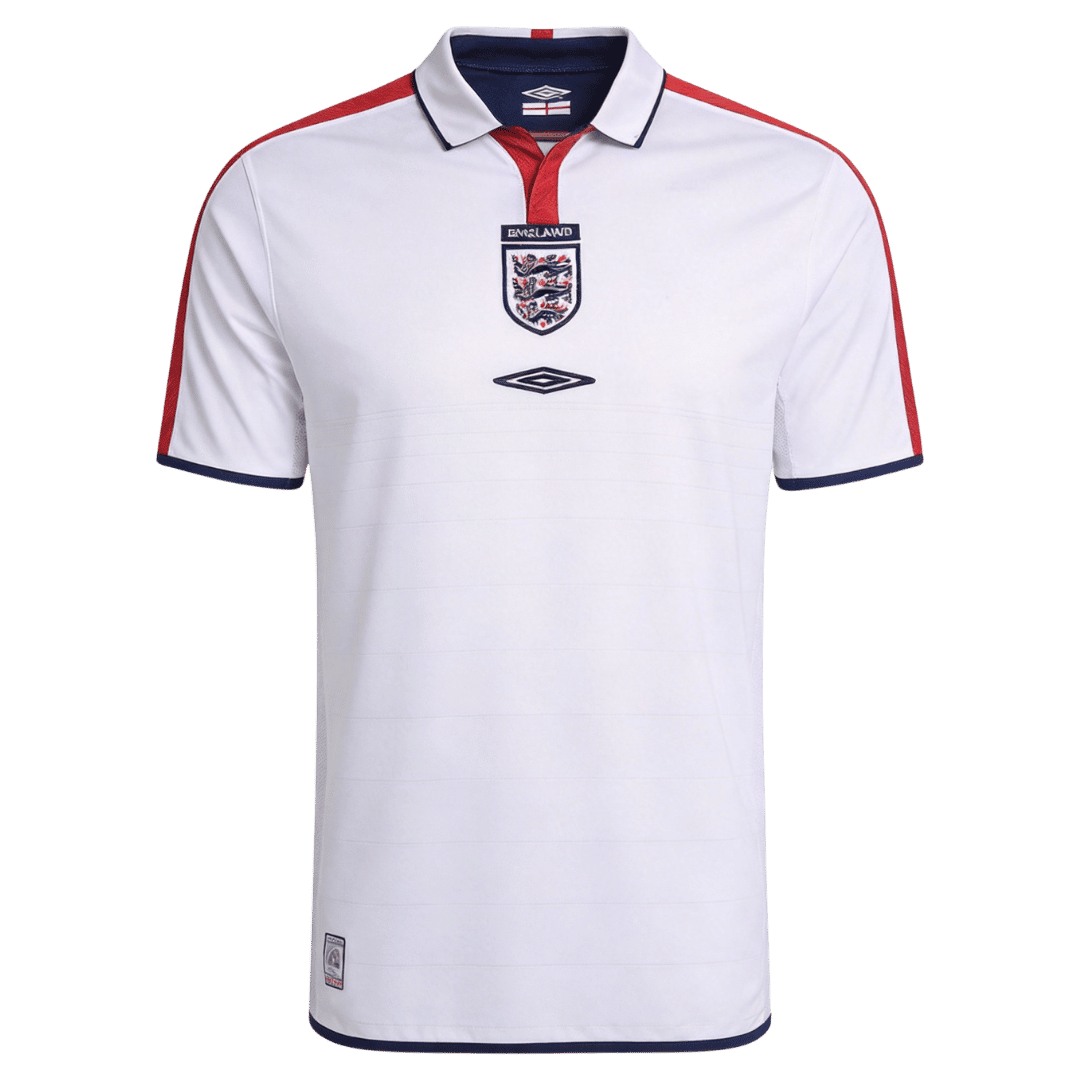 England 2004 Retro Jersey Home Soccer Shirt - bestsoccerstore