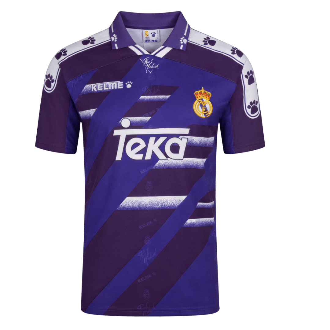 Real Madrid 1994/96 Retro Jersey Away Soccer Shirt - bestsoccerstore