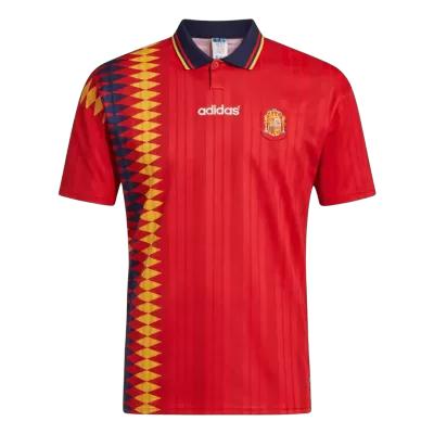 Spain 1994 Retro Jersey Home Soccer Shirt - bestsoccerstore