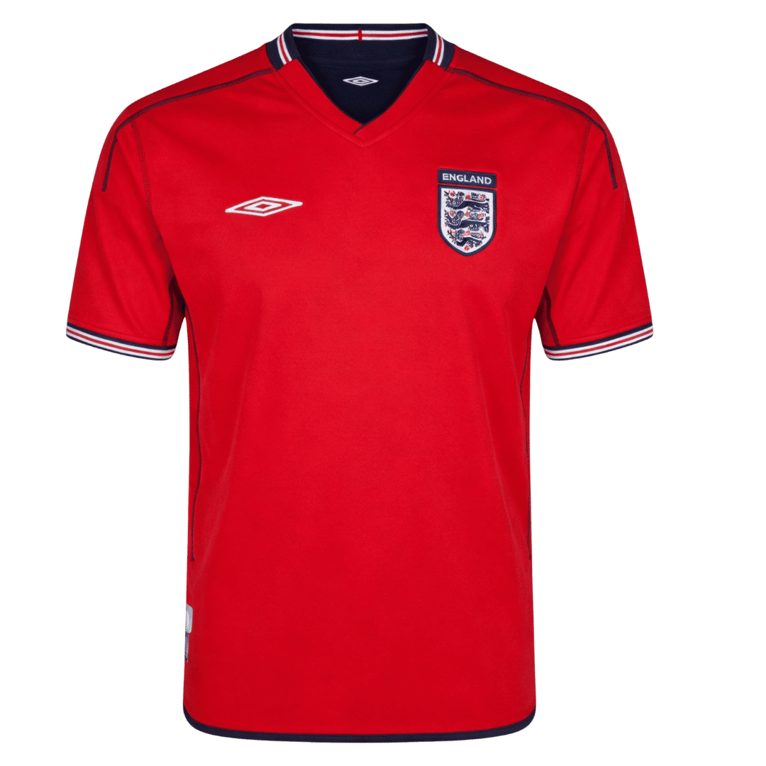 England 2002 Retro Jersey Away Soccer Shirt - bestsoccerstore