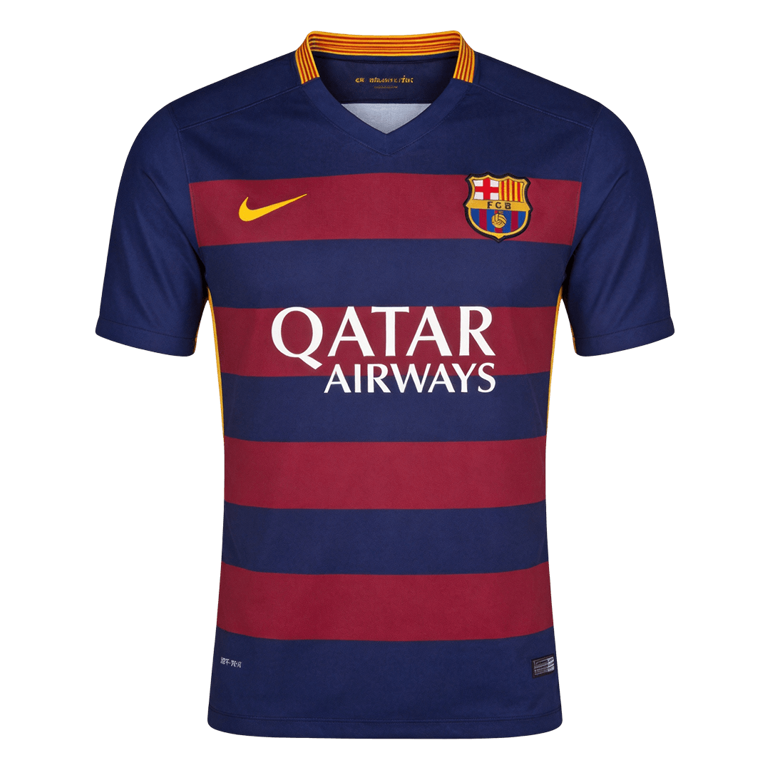 Barcelona 2015/16 Retro Jersey Home Soccer Shirt - bestsoccerstore
