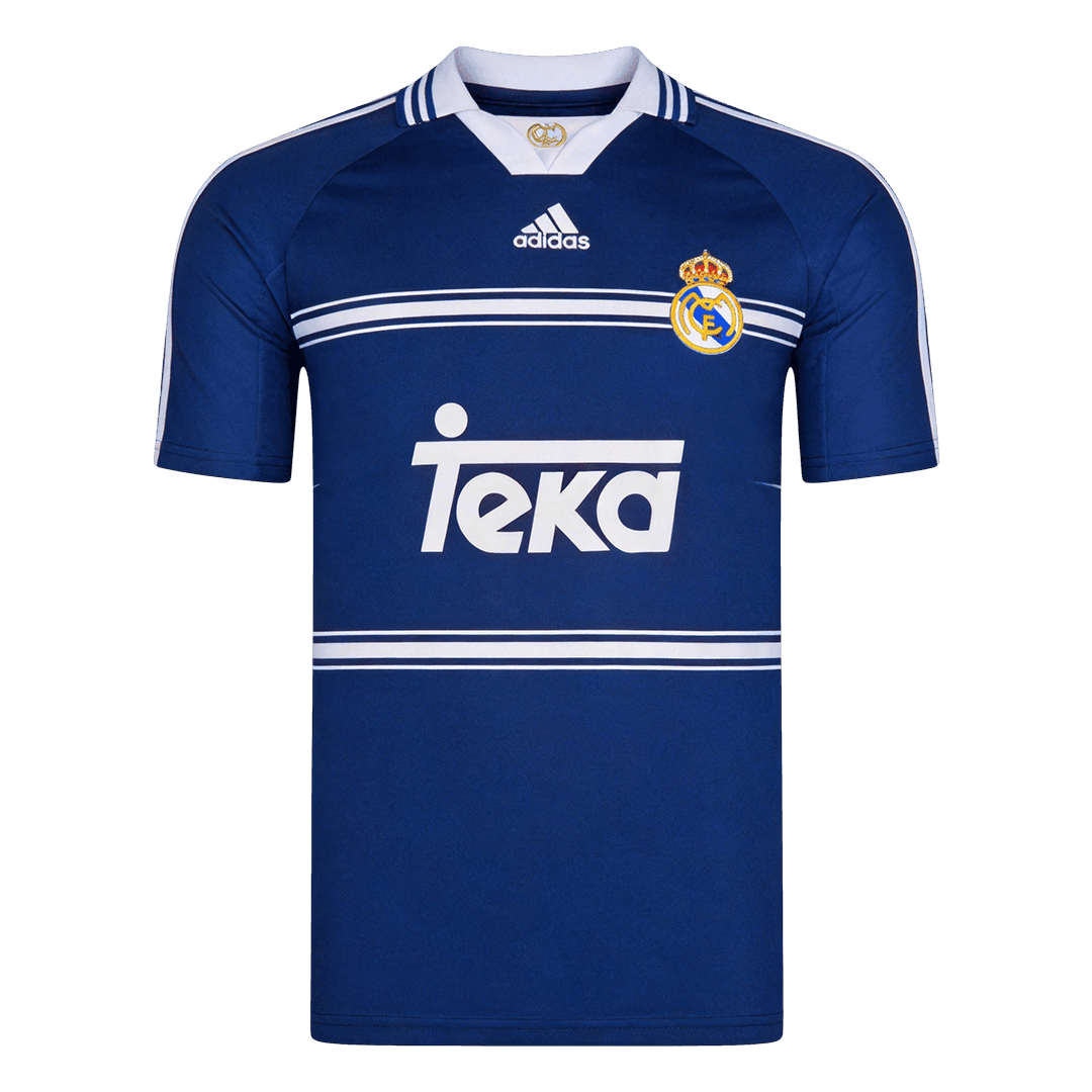 Real Madrid 1998/99 Retro Jersey Away Soccer Shirt - bestsoccerstore