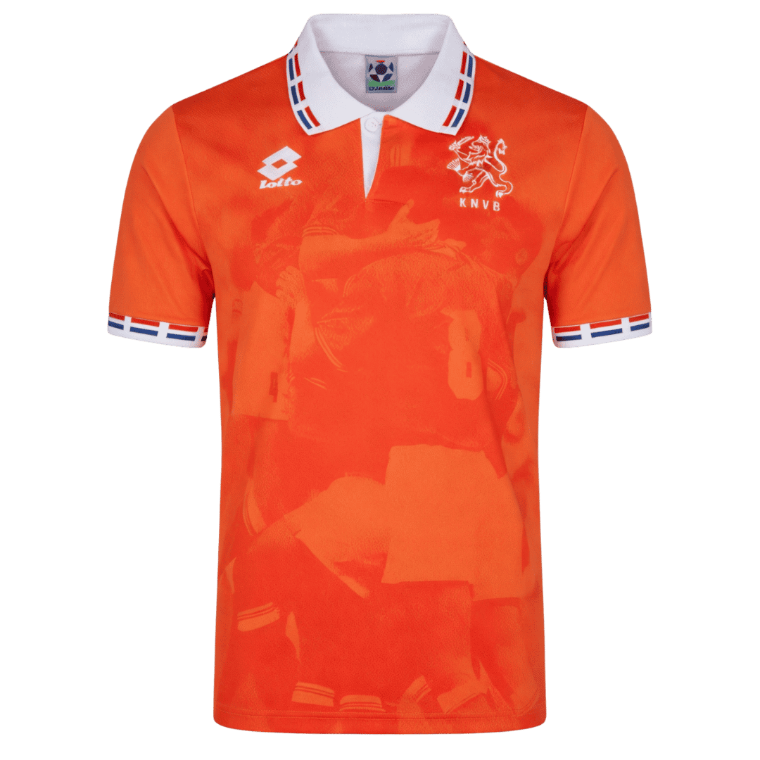Netherlands 1996 Retro Jersey Home Soccer Shirt - bestsoccerstore