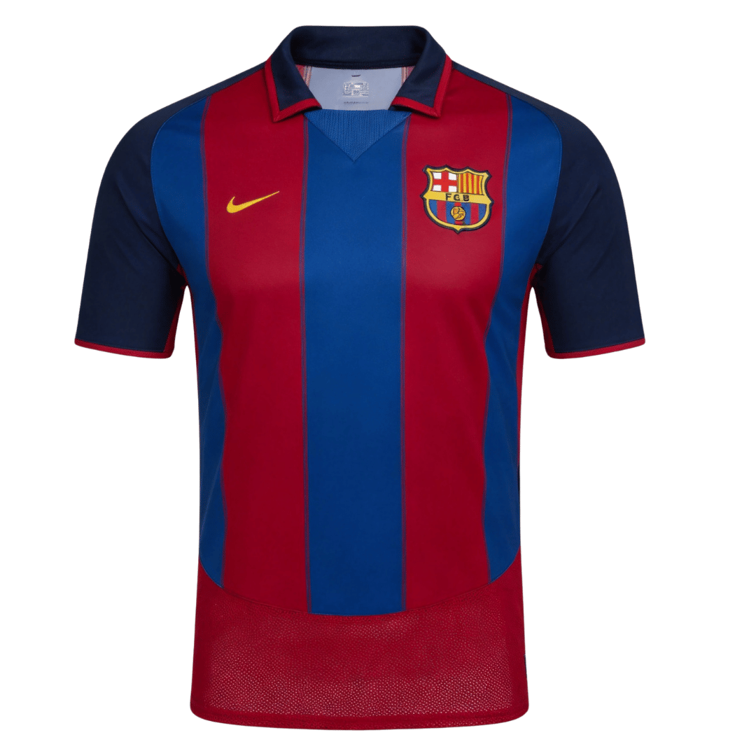 Barcelona 2003/04 Retro Jersey Home Soccer Shirt - bestsoccerstore