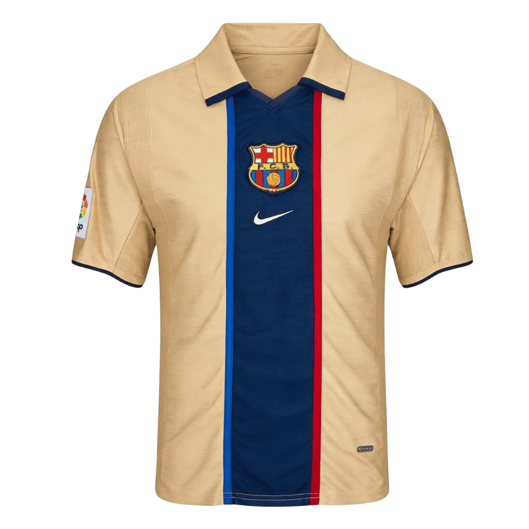 Barcelona 2001/03 Retro Jersey Away Soccer Shirt - bestsoccerstore
