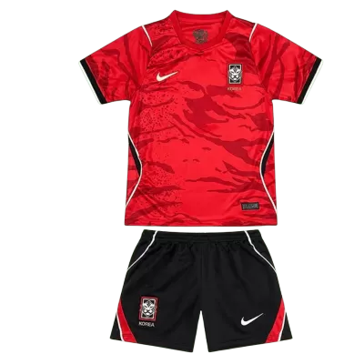 Kids South Korea Home Custom Soccer Kits World Cup 2026 - bestsoccerstore