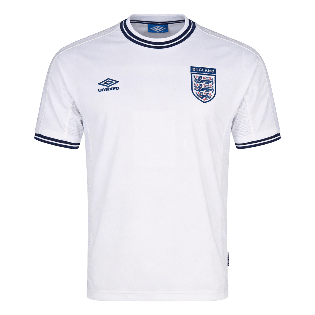 England 2000 Retro Jersey Home Soccer Shirt - bestsoccerstore