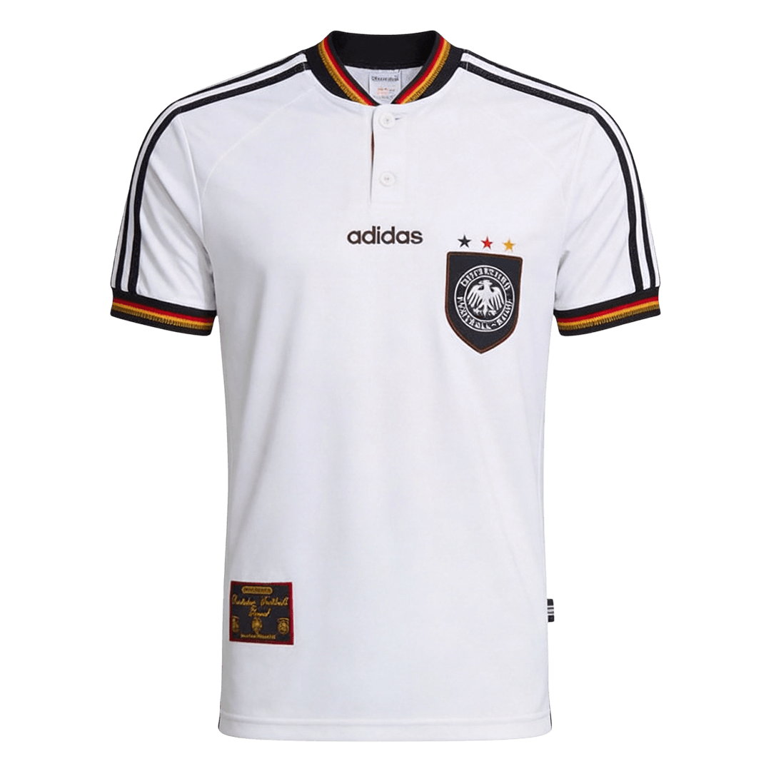Germany 1996 Retro Jersey Home Soccer Shirt - bestsoccerstore