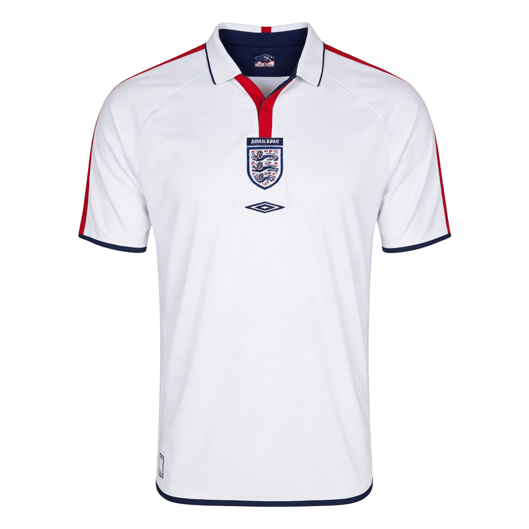 England 2004 Retro Jersey Home Soccer Shirt - bestsoccerstore