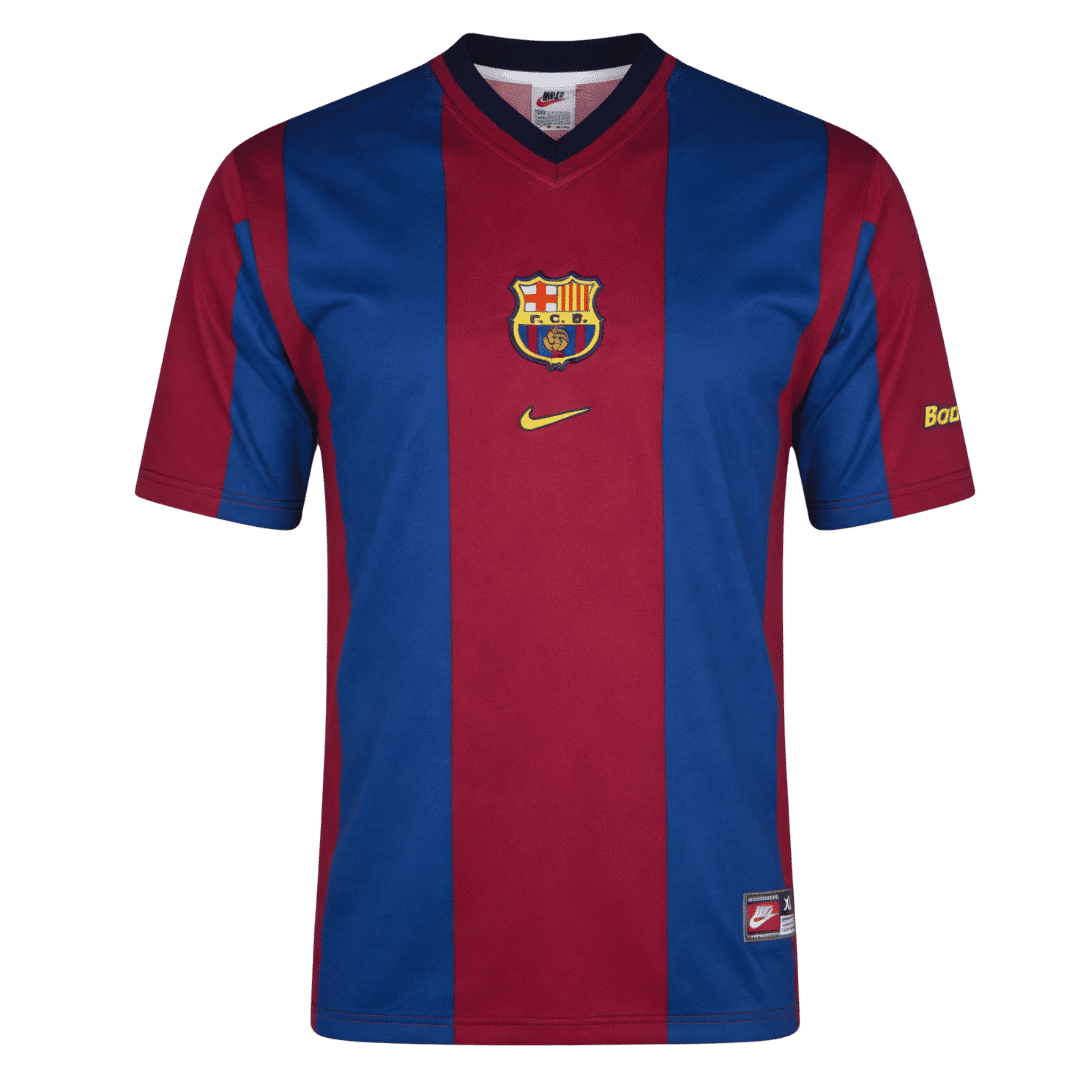 Barcelona 1998/99 Retro Jersey Home Soccer Shirt - bestsoccerstore