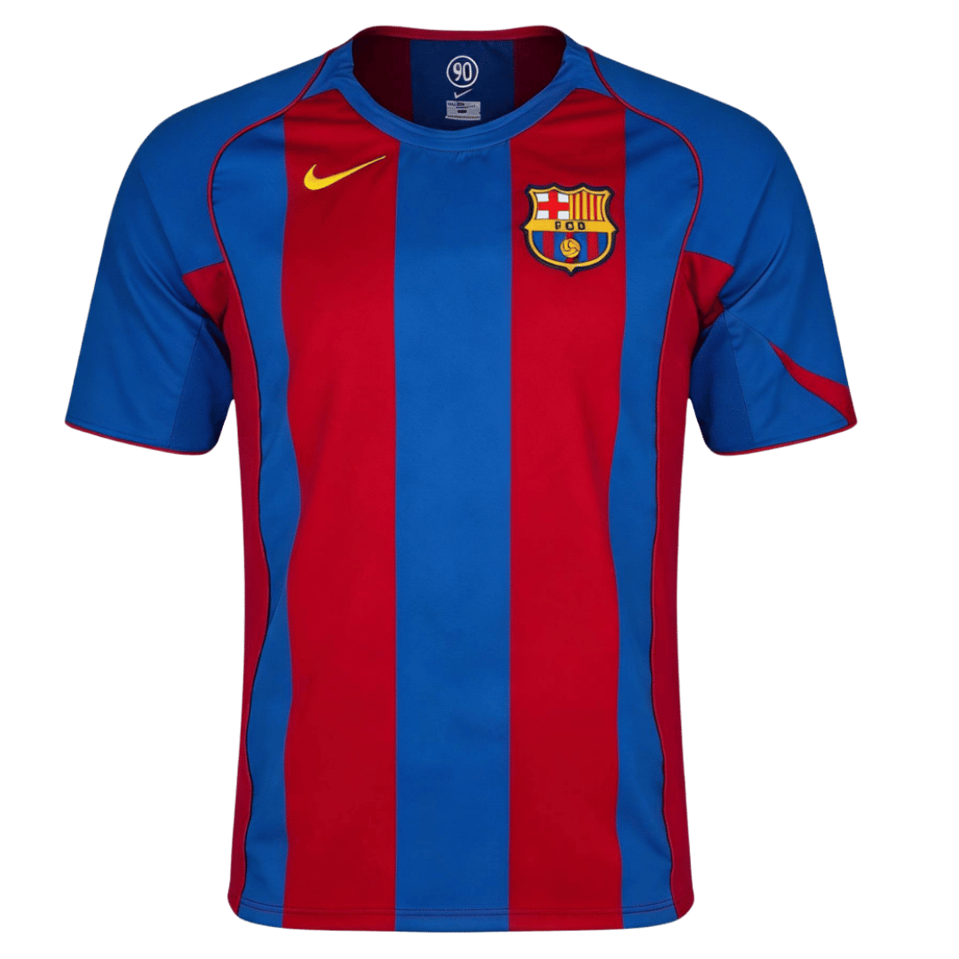 Barcelona 2004/05 Retro Jersey Home Soccer Shirt - bestsoccerstore