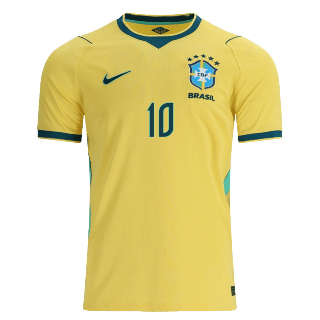Brazil NEYMAR JR. #10 Soccer Jersey Home Custom Shirt World Cup 2026 - bestsoccerstore