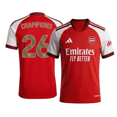 Arsenal CHAMPIONS #26 Soccer Jersey Home Custom Shirt 2026/27 - bestsoccerstore