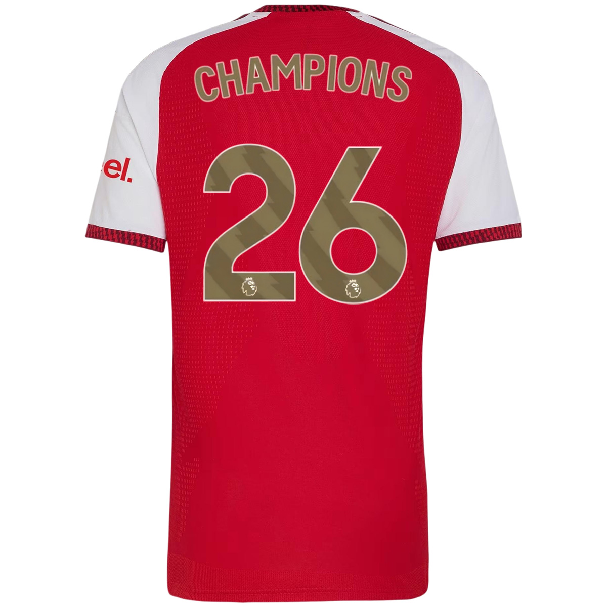 Arsenal CHAMPIONS #26 Custom Player Version Home Soccer Jersey 2026/27 - bestsoccerstore