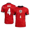 England RICE #4 Soccer Jersey Away Custom Shirt World Cup 2026 - bestsoccerstore