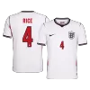 England RICE #4 Soccer Jersey Home Custom Shirt World Cup 2026 - bestsoccerstore