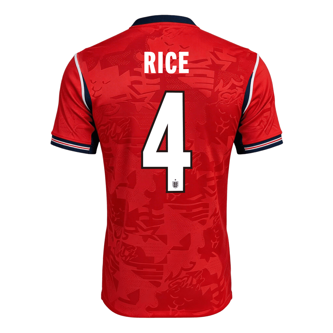 England RICE #4 Soccer Jersey Away Custom Shirt World Cup 2026 - bestsoccerstore