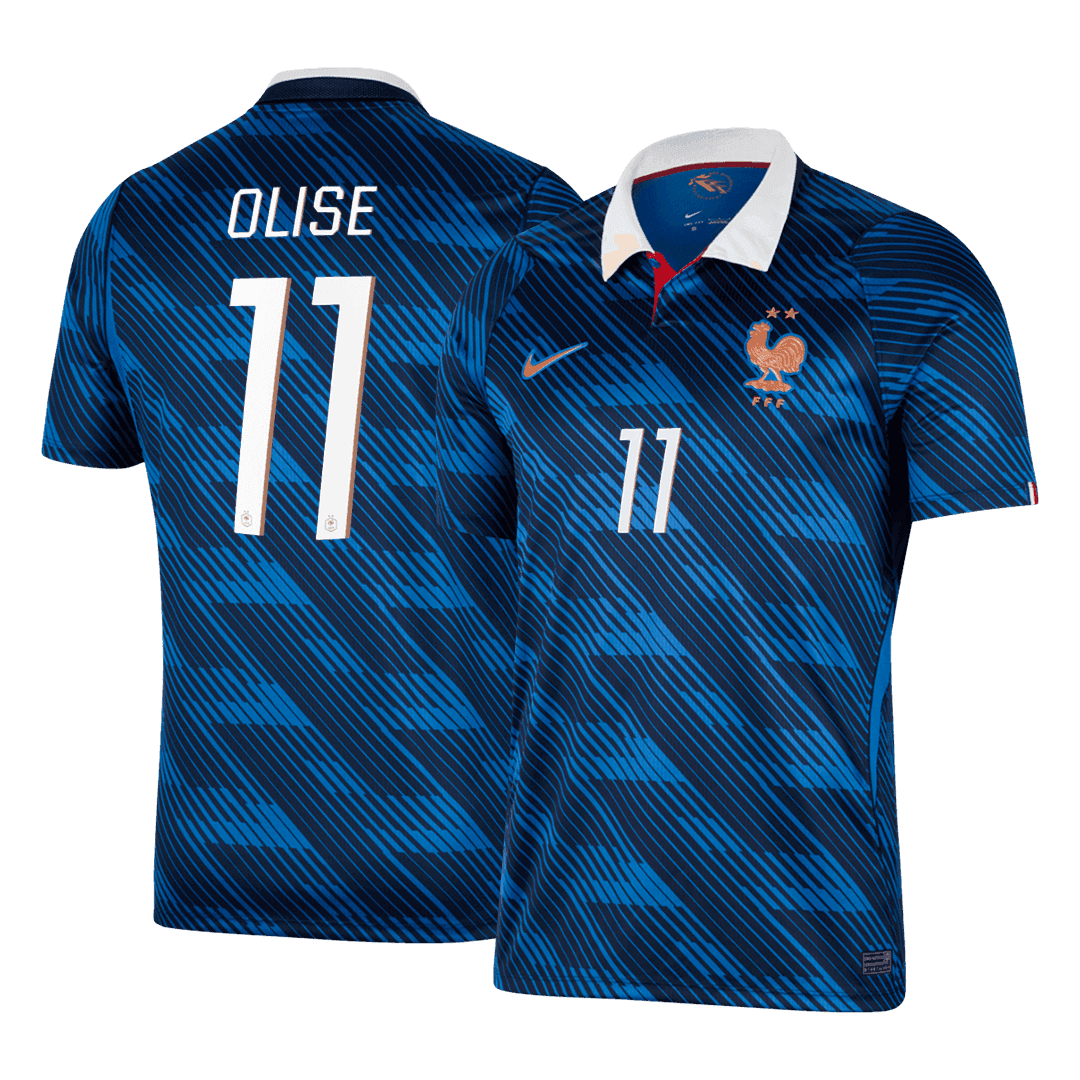 France OLISE #11 Soccer Jersey Home Custom Shirt World Cup 2026 - bestsoccerstore