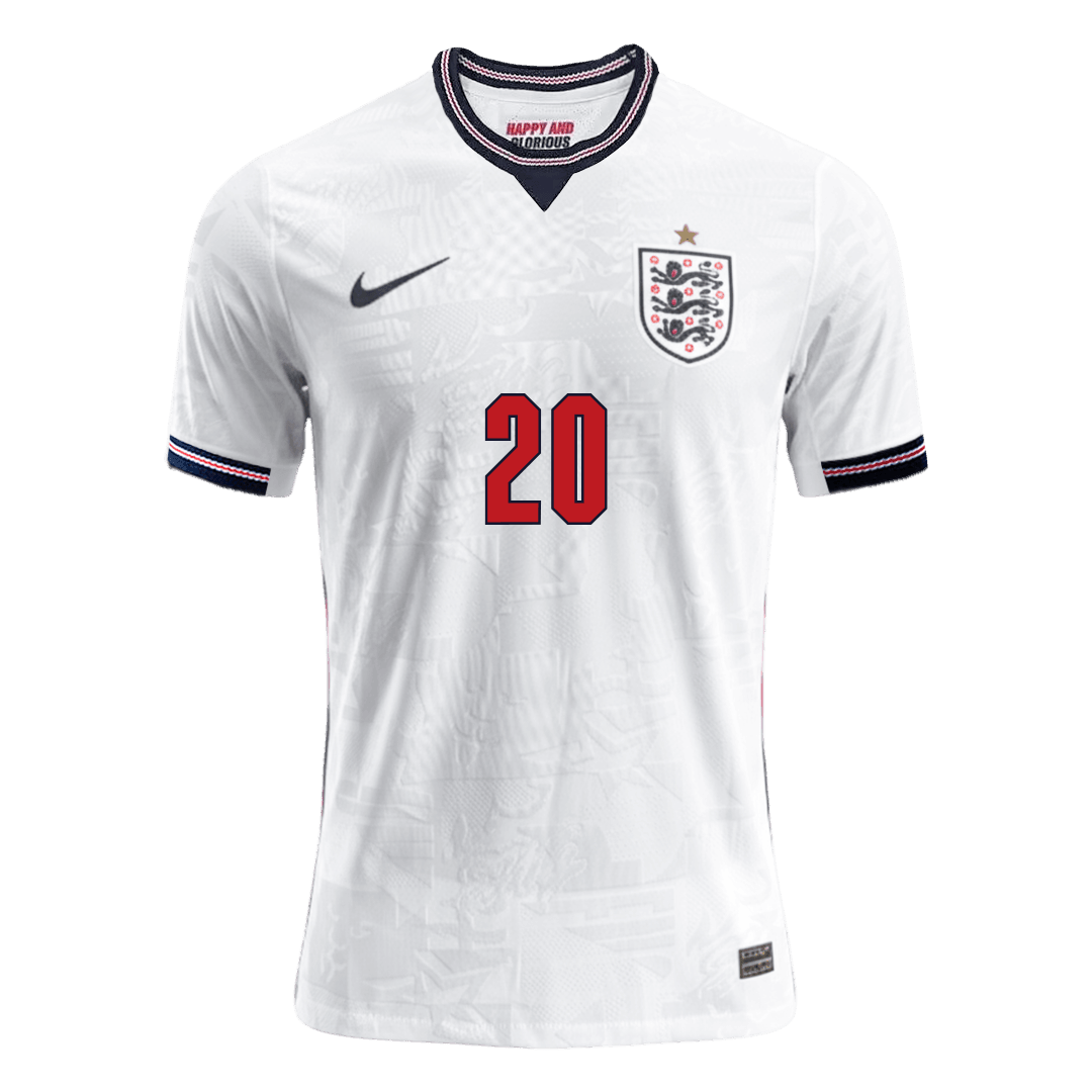 England PALMER #20 Custom Player Version Home Soccer Jersey World Cup 2026 - bestsoccerstore
