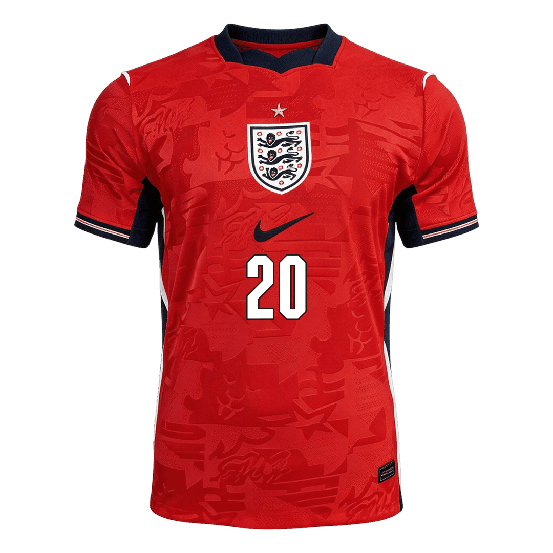 England PALMER #20 Soccer Jersey Away Custom Shirt World Cup 2026 - bestsoccerstore
