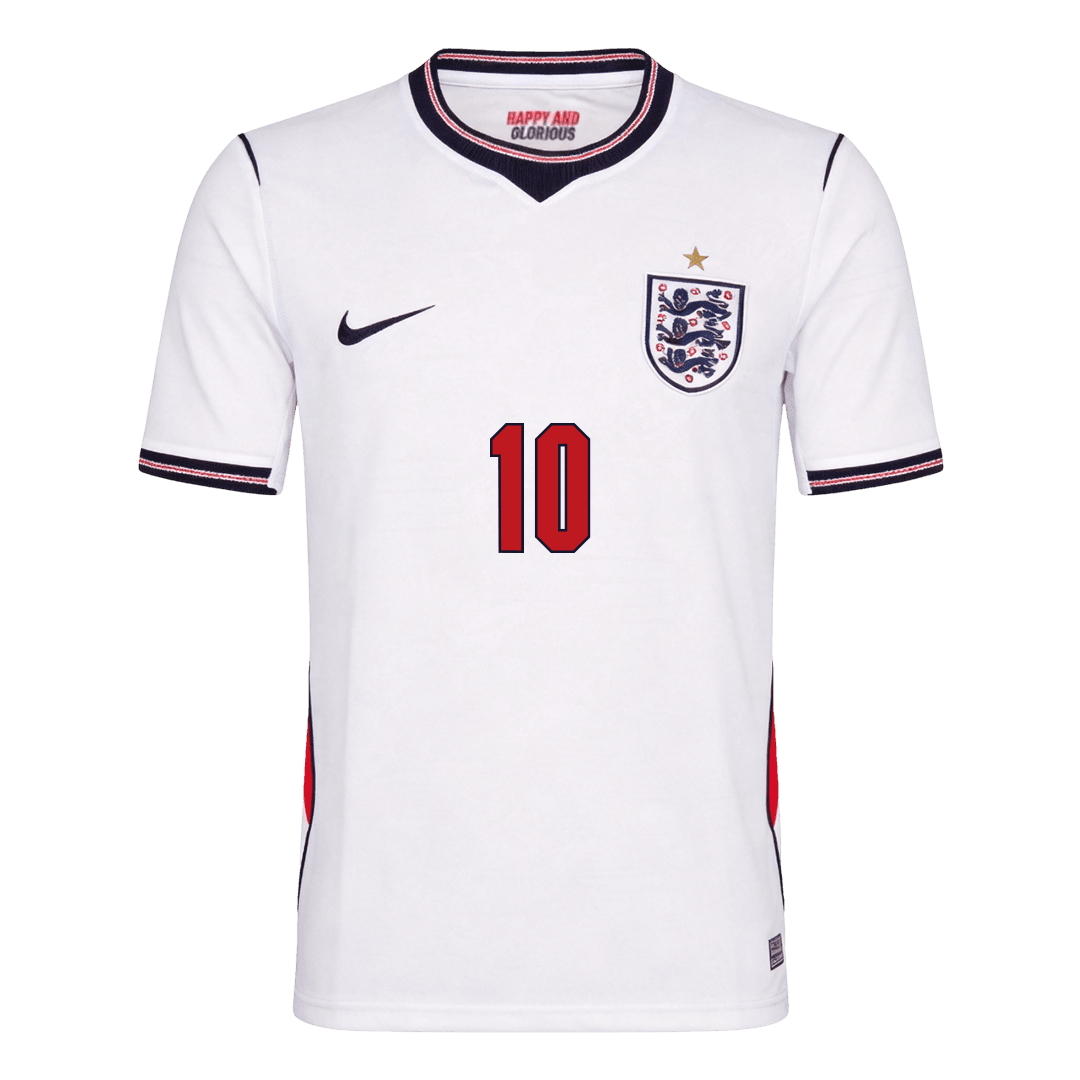 England BELLINGHAM #10 Soccer Jersey Home Custom Shirt World Cup 2026 - bestsoccerstore