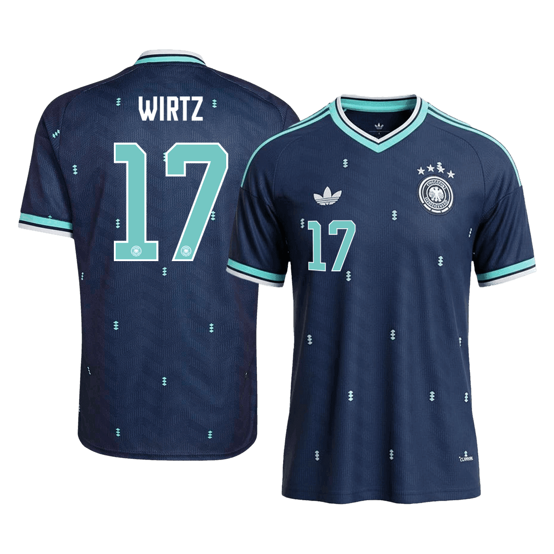 Germany WIRTZ #17 Soccer Jersey Away Custom Shirt World Cup 2026 - bestsoccerstore