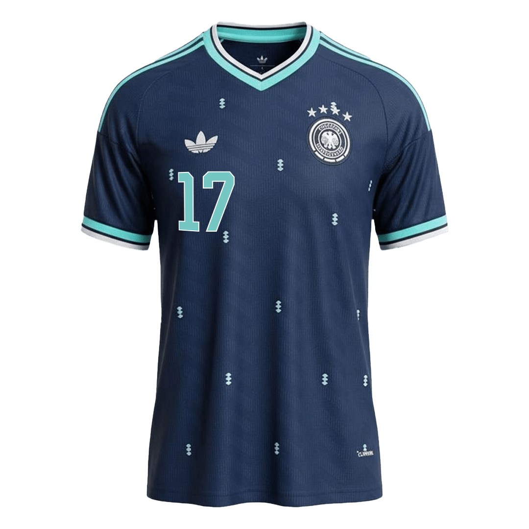 Germany WIRTZ #17 Soccer Jersey Away Custom Shirt World Cup 2026 - bestsoccerstore