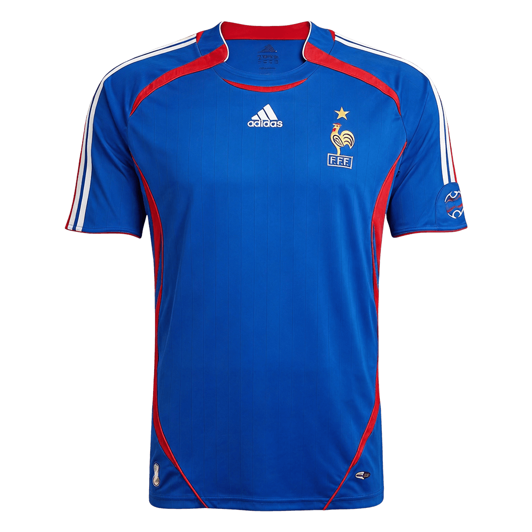 France World Cup 2006 Retro Jersey Home Soccer Shirt - bestsoccerstore
