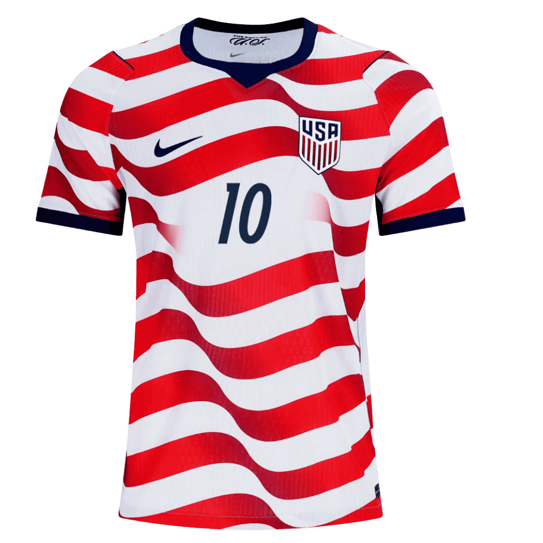USA PULISIC #10 Custom Player Version Home Soccer Jersey World Cup 2026 - bestsoccerstore