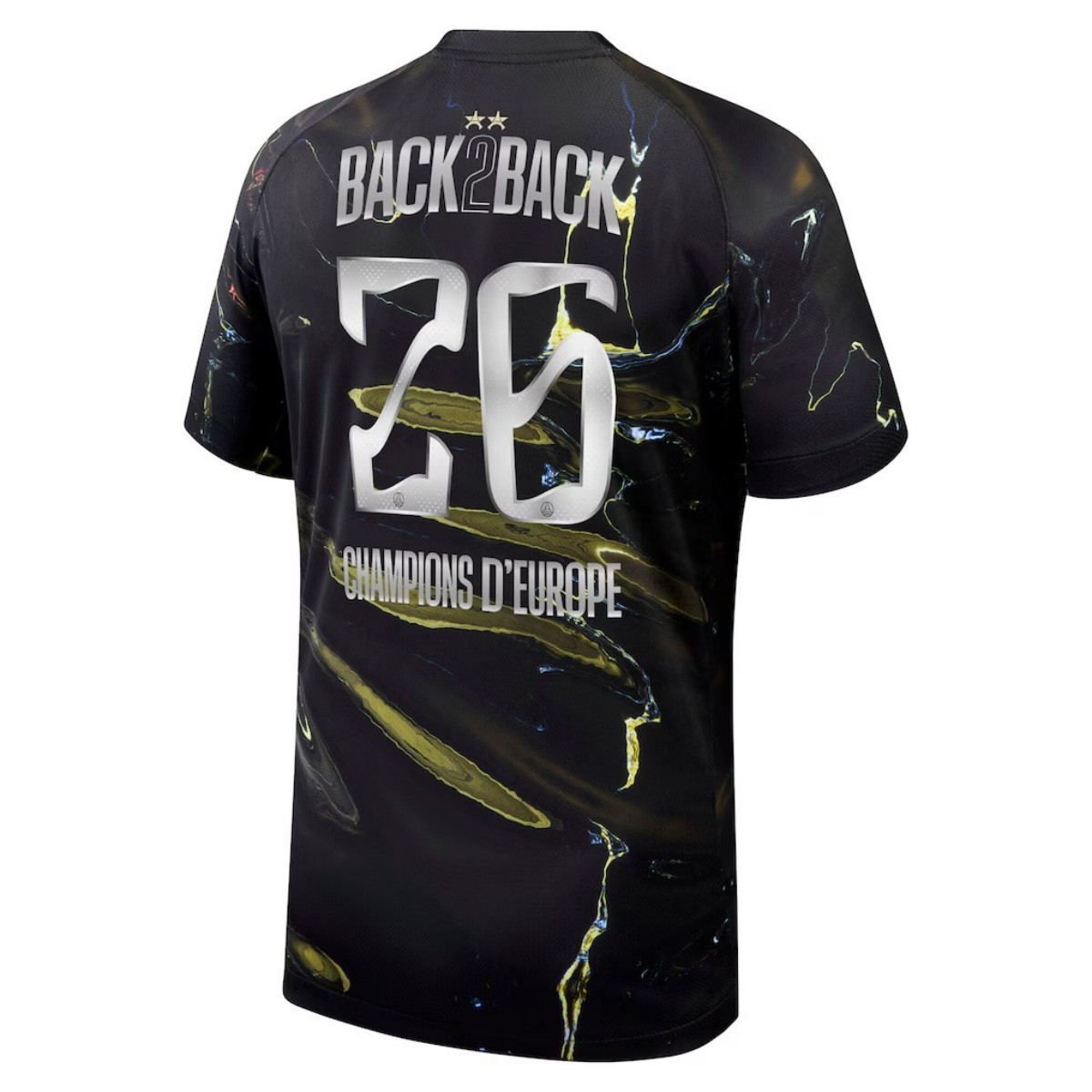 PSG Champions of Europe #26 Soccer Jersey Custom Shirt 2025/26 - bestsoccerstore