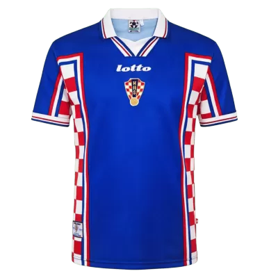 Croatia 1998 Retro Jersey Away Soccer Shirt - bestsoccerstore