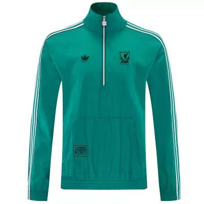 Liverpool 1/2 Zipper Windbreaker Jacket Green 2026 - bestsoccerstore