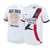 PSG Champions of Europe #26 Soccer Jersey Away Custom Shirt/26 - bestsoccerstore