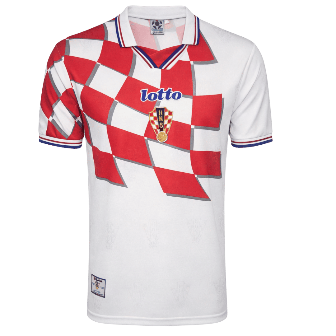 Croatia 1998 Retro Jersey Home Soccer Shirt - bestsoccerstore