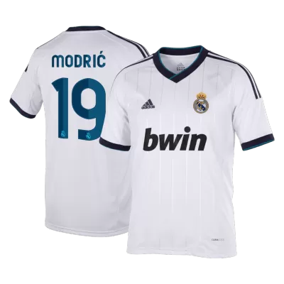 MODRIĆ #19 Real Madrid Retro Jersey Home Soccer Shirt 2012/13 - bestsoccerstore