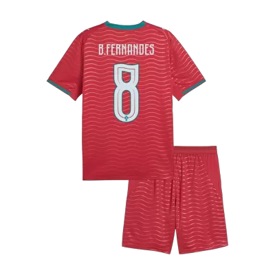 Kids Portugal B. FERNANDES #8 Home Custom Soccer Kits World Cup 2026 - bestsoccerstore