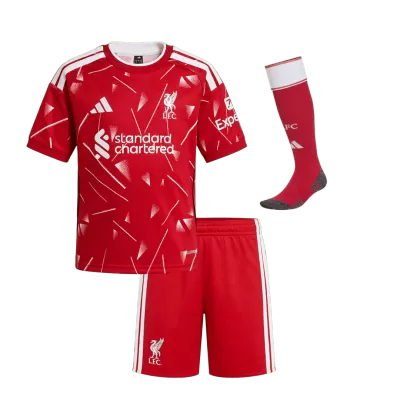 Kids Liverpool Home Custom Full Soccer Kits 2026/27 - bestsoccerstore