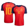 Spain OLMO #10 Soccer Jersey Home Custom Shirt World Cup 2026 - bestsoccerstore