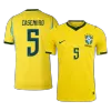Brazil CASEMIRO #5 Custom Player Version Home Soccer Jersey World Cup 2026 - bestsoccerstore