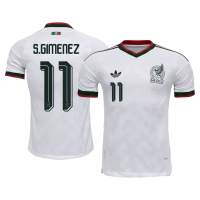 Mexico S.GIMENEZ #11 Custom Player Version Away Soccer Jersey World Cup 2026 - bestsoccerstore