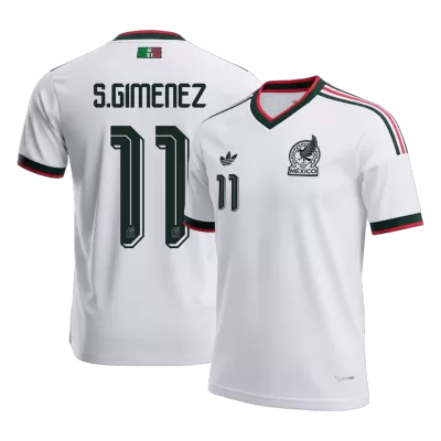 Mexico S.GIMENEZ #11 Soccer Jersey Away Custom Shirt World Cup 2026 - bestsoccerstore
