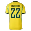 Brazil JOÃO PEDRO #22 Custom Player Version Home Soccer Jersey World Cup 2026 - bestsoccerstore