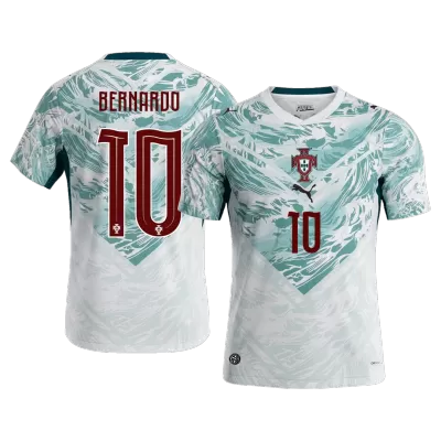 Portugal BERNARDO #10 Soccer Jersey Away Custom Shirt World Cup 2026 - bestsoccerstore